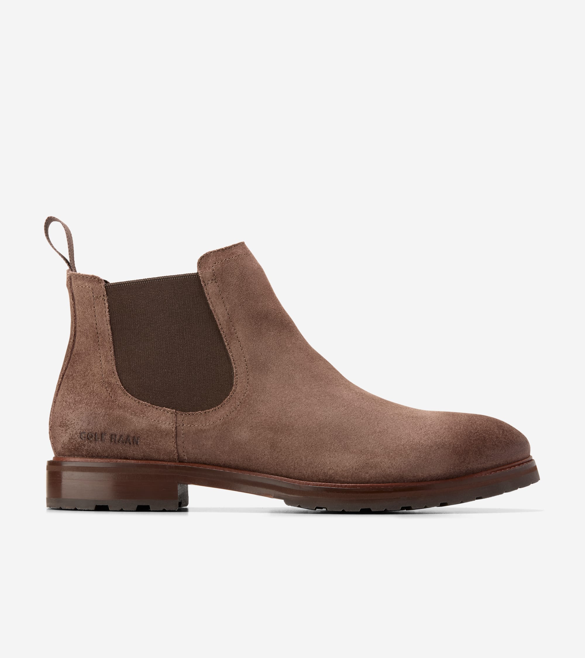 Men s Berkshire Lug Water Resistant Chelsea Boots in Brown Cole Haan